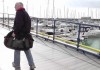 Yachting Holidays- But What Do We Take? image of Author with new Musto holdall in Brighton Marina
