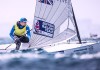 Yachting-Round The Island Race image of Finn dinghy