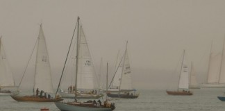 Cowes Classic Yachts Sunday image of Race start Cowes Classic Week 2015