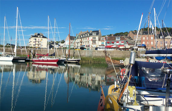 image of St Valery harbour Normandy