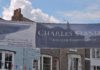 Cowes Classics Week 2017-Final Day image of Charles Stanley's bunting added colour to Cowes High Street