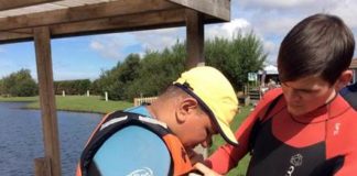 Brighton Man Praised By Disability Charity Sense image of Holiday maker with Clem McCulloch (right)