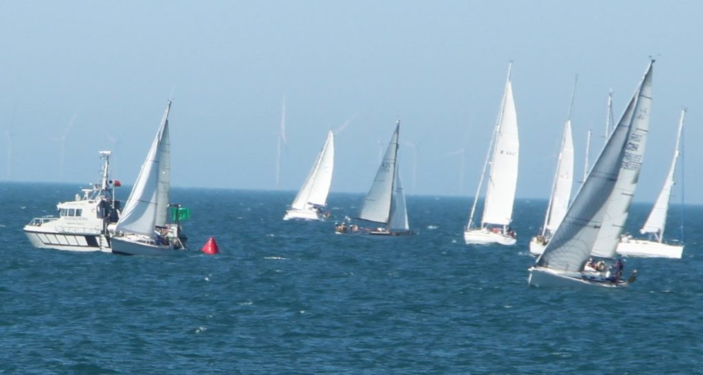 image of Boats readying for start of Fecamp Royal Escape Race 2017