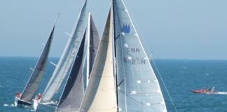 Fecamp Royal Escape Race 2017- In Pictures image of yachts off Brighton readying for the start of the Fecamp Royal Escape Race 2017