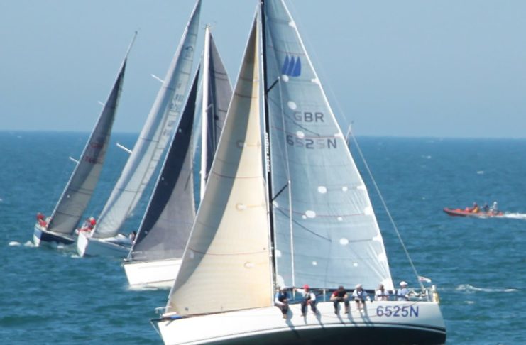 Fecamp Royal Escape Race 2017- In Pictures image of yachts off Brighton readying for the start of the Fecamp Royal Escape Race 2017