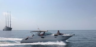 Yacht Charter in Ibiza-part two image of photo credit Amoyachts An Absolute 49 STL cruises in clear waters Yacht charter in Ibiza -part 2