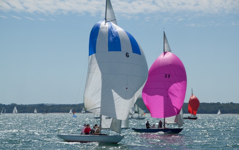 image of Lendy Cowes Week 2018- Day 4 colourful spinnakers grace the Solent on another busy day