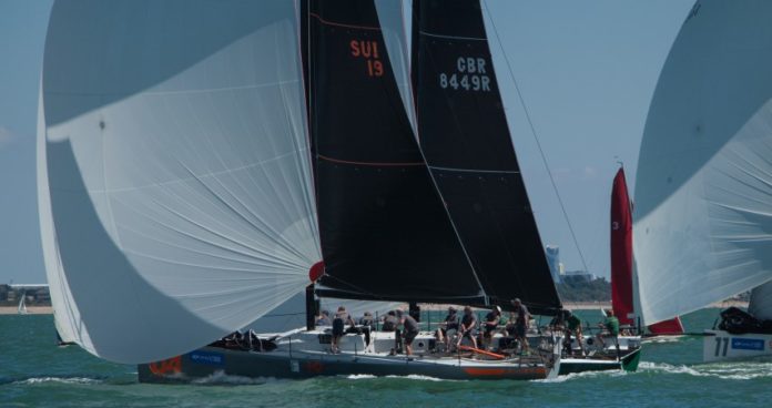image of Fast 40+s battle it out on the water during Lendy Cowes Week 2018