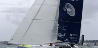 Sevenstar Round Britain and Ireland Race 2018-Finish image of Imerys Clean Energy Round Britain and Ireland 2018-Finish photo credit RORC