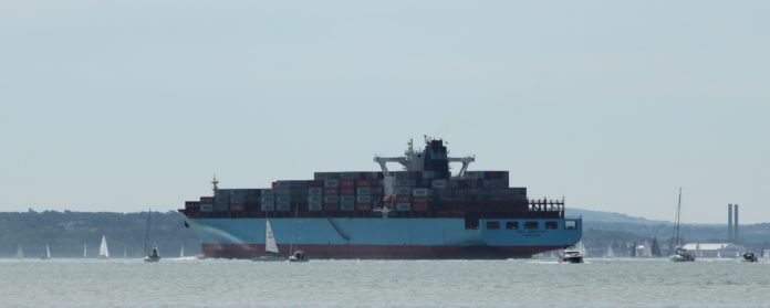 image of Container ships make the Solent very busy