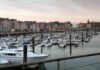The Return to Dieppe and cooking onboard Dieppe harbour May 2023 -plenty of moorings available for visiting yachts