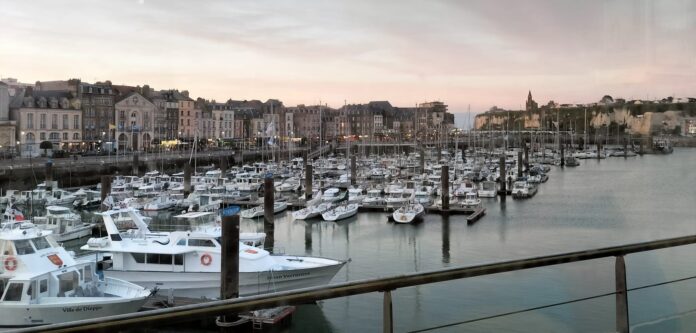 Dieppe harbour May 2023 -plenty of moorings available for visiting yachts